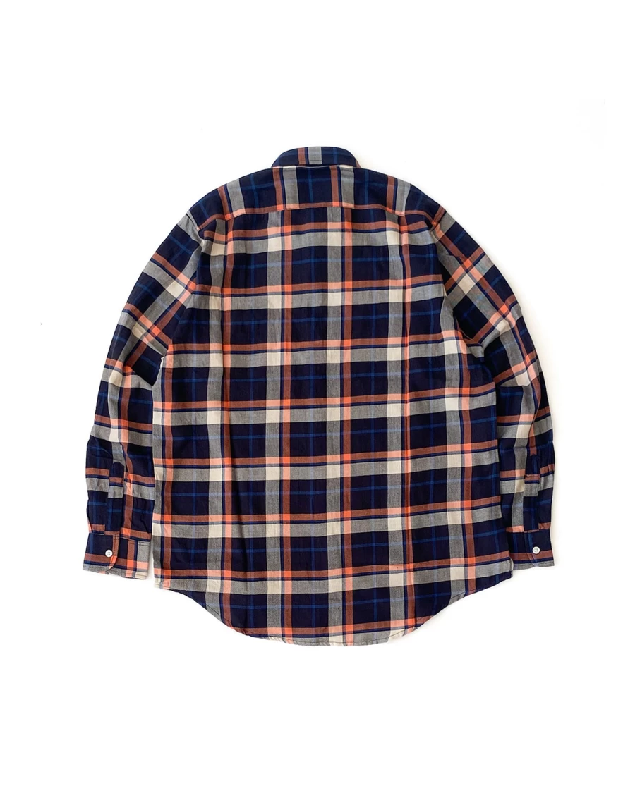 Battenwear Men's Blue Plaid Scout Shirt - Classic Casual Button-Up Top